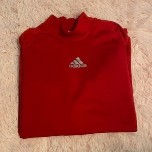 Red long sleeve adidas coldgear